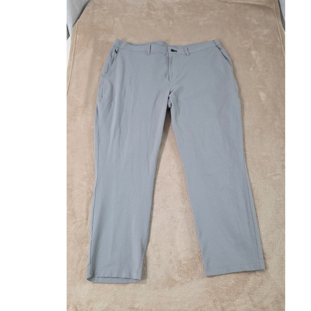 Public Rec Pants Men Size 40x30 Gray Nylon Stretch‎ casual Straight Flaw